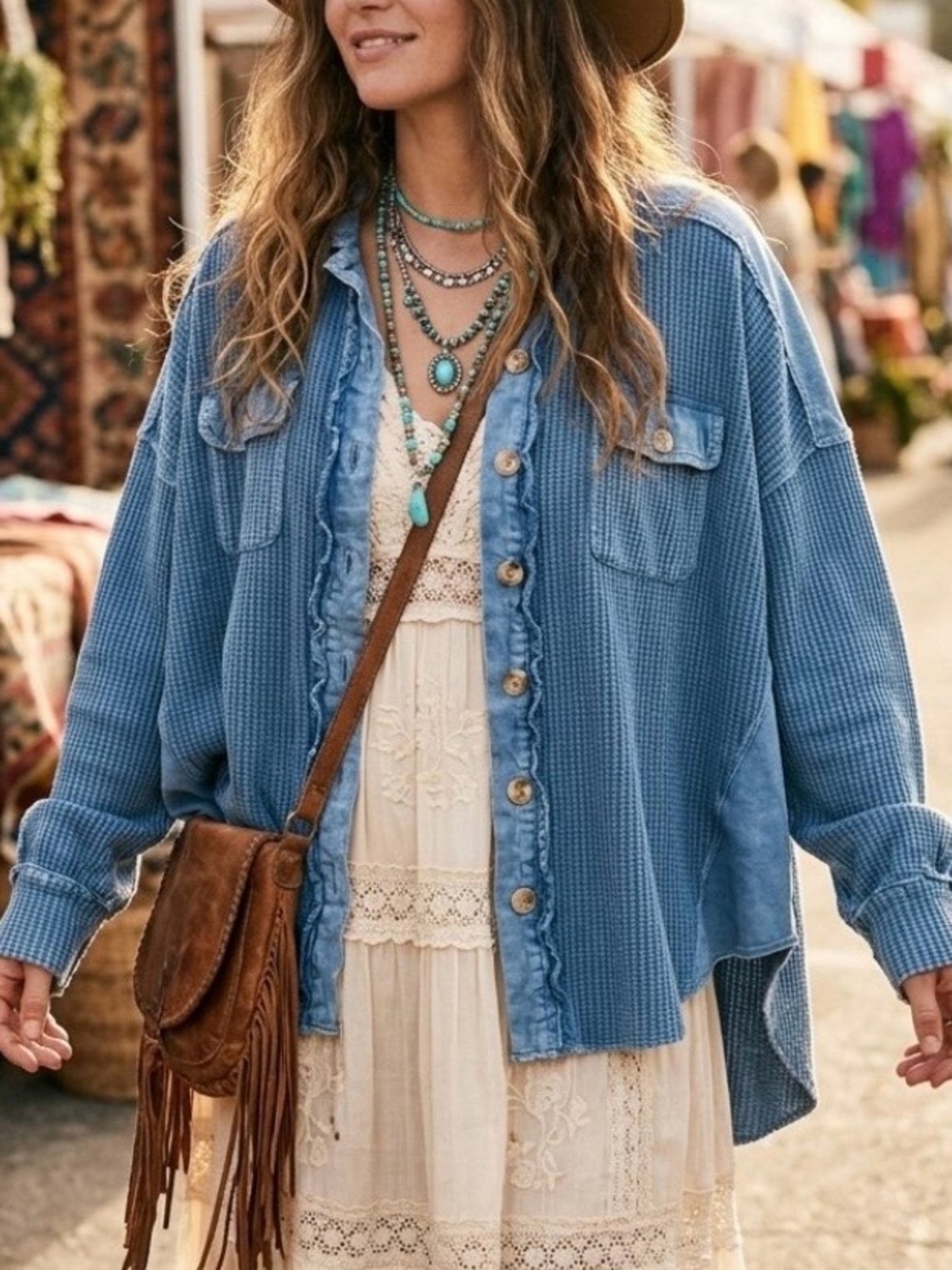 Free People One Scout Jacket in Mediterranean Size Medium